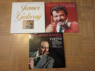 Lote 3 Vinilos: James Galway y Rampal