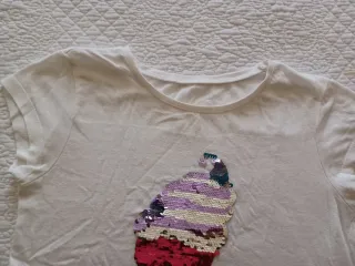 Camiseta niña lentejuelas helado