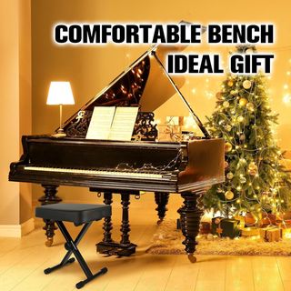 Taburete Piano Ajustable Negro