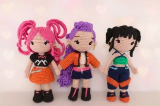 Muñecas Kpop Amigurumi Hechas a Mano