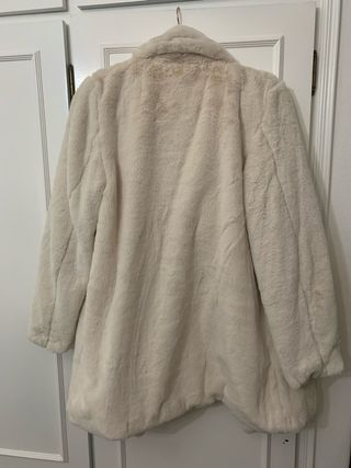 Casaco de pêlo Pull&Bear bege tam M