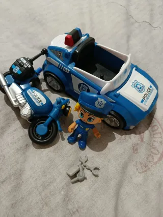 Pin y Pon Coche y Moto Policía