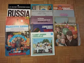 Lote 13 Vinilos Música Rusa, Rumana, Yugoslava