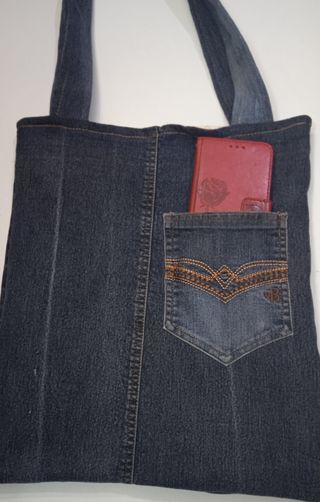 Bolso de tela vaquera