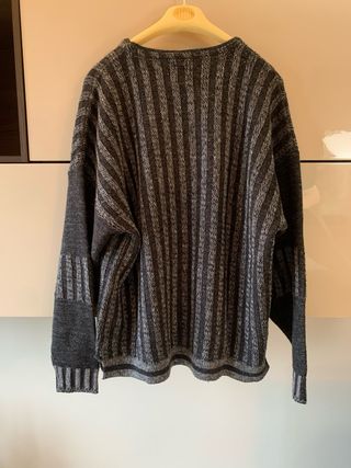 Maglione Cheviot Uomo Lana Taglia L