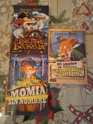 Lote 3 libros "GERÓNIMO STILTON". 12 €