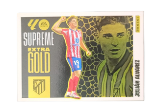 Julian Alvarez Supreme Extra Gold Liga 26 Panini