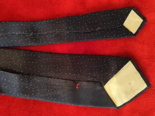 Corbata Pierre Cardin Vintage Negra y Roja