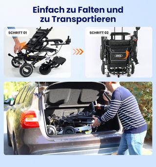 Silla ruedas eléctrica plegable ultraligera VOCIC