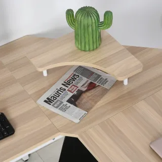 Mesa de Escritorio en L con Estante