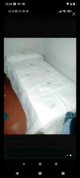 Colcha Edredón Infantil/Juvenil Bordada 90x190