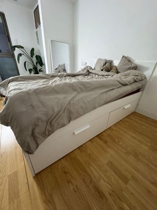 Cama con cajones Ikea Blanca