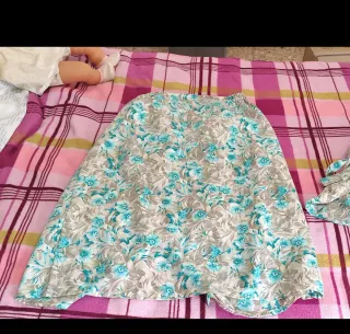 Conjunto Camisa y Falda Floral