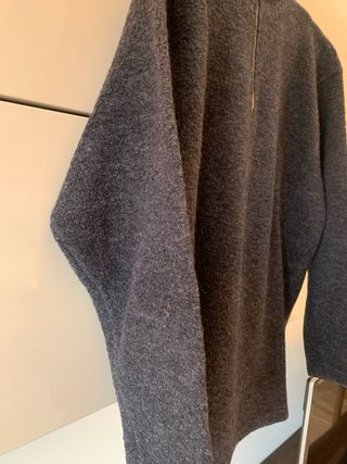 Maglione Pedrini lana M uomo grigio zip