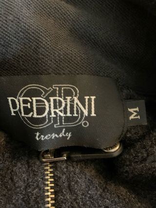 Maglione Pedrini lana M uomo grigio zip