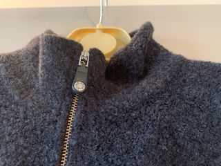 Maglione Pedrini lana M uomo grigio zip