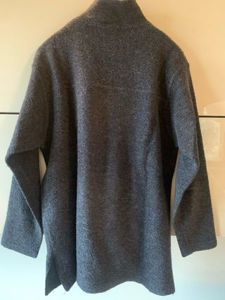 Maglione Pedrini lana M uomo grigio zip