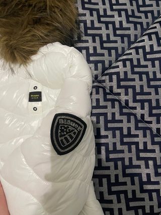 blauer nero donna con pelliccia