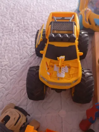 Lote Juguetes Niños: Coche, Excavadora, Spider-Man