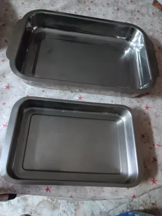 2 Bandejas Horno Metal