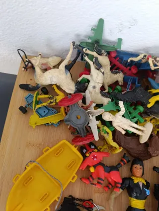 Lote muñecos antiguos comics Spain Playmobil pvc