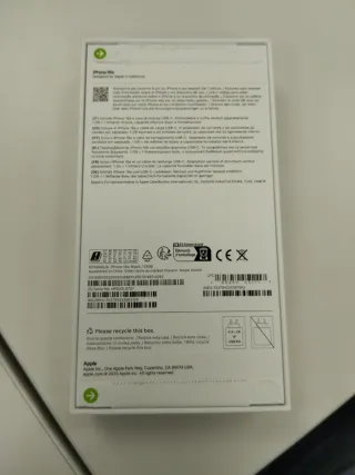 iPhone 16e 128GB Negro Sin Abrir