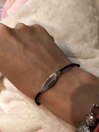 2 Pulseras Thomas Sabo de nailon Placa de plata