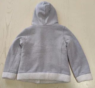 Giacca per bambina con cappuccio e stampa gufo