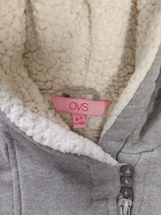 Giacca per bambina con cappuccio e stampa gufo