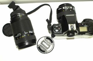 Cámara Nikon F801 y Objetivos Nikkor 35-70/70-210