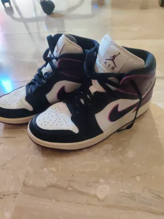 Nike Air Jordan Originales Morado Blanco