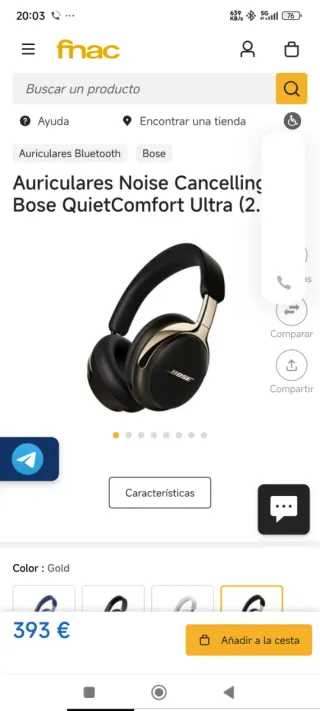 Auriculares Bose QuietComfort Ultra Negro Nuevo