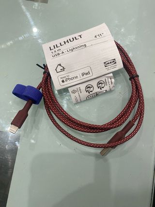 Cable LILLHULT USB-A-Lightning IKEA 1.5m