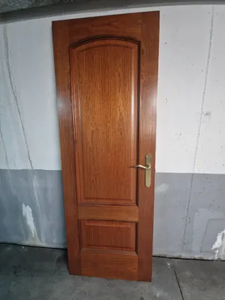Puerta madera maciza 2,01m x 72cm