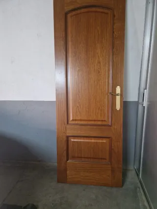 Puerta madera maciza 2,01m x 72cm