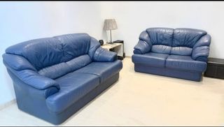 Sofás 3+2 en piel de búfalo