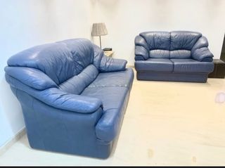 Sofás 3+2 en piel de búfalo