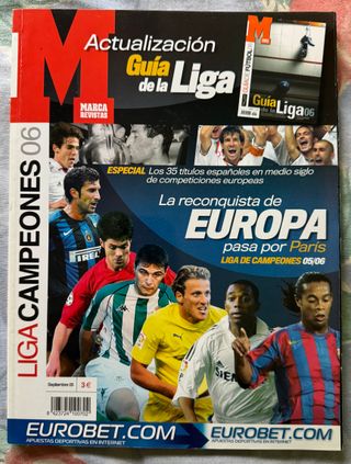 Lote Guia Marca 2006 - Liga Campeones 2006