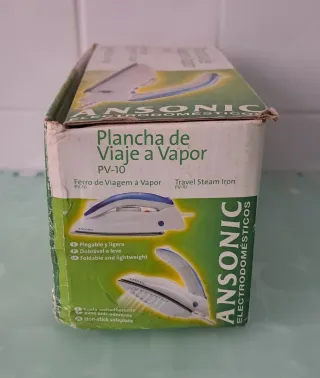 Plancha de viaje Ansonic PV-10 vapor