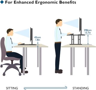 Escritorio Elevable Negro