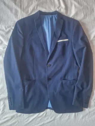 Chaqueta de traje Zara azul Talla M