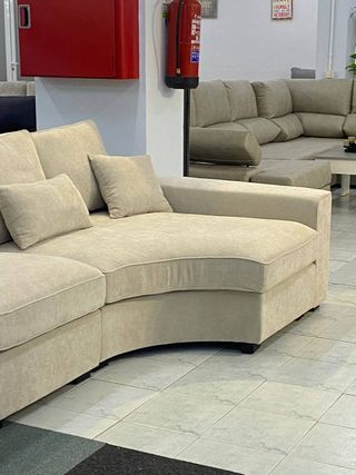 Sofá chaise longue 6 plazas beige - hacemos envíos