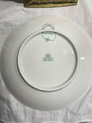 Plato porcelana Seltmann Edición limitada pajaros