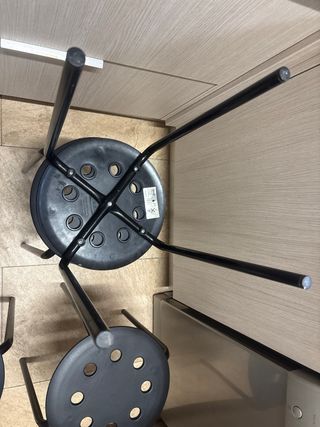 Taburetes IKEA Marius Negros (Pack 4)