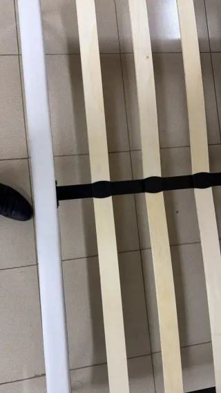 Cama 135x190 Polipiel Blanca