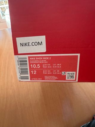 Nike Shox Ride 2 “Black Red”