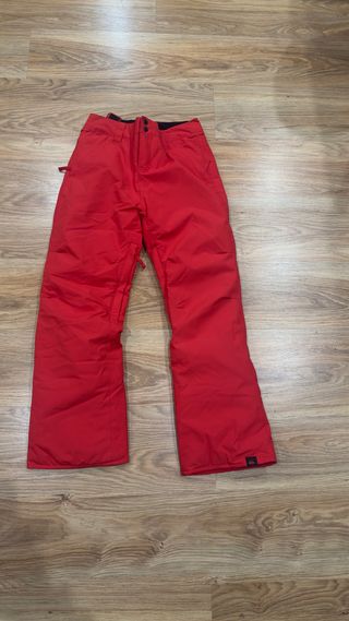 Pantalón esquí niño Quiksilver rojo talla XL 14