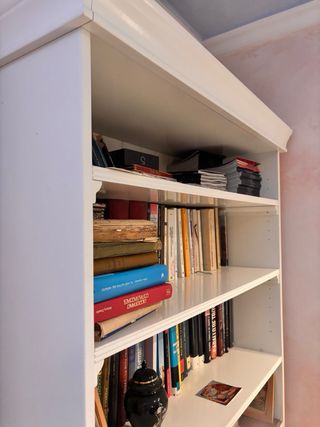 Estantería blanca de madera, sólido alta calidad