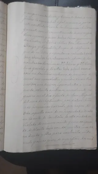 Manuscrito escritura 1899 Notaría Soler