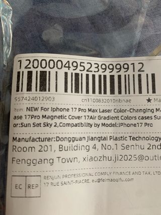 Funda iPhone 17 Pro Max